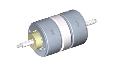 The Dual Motion Can Stack Actuator stacks two permanent stepper motors within one package to provide linear and rotary motion simultaneously.