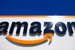 Amazon logo in Douai, France, April 16, 2020.