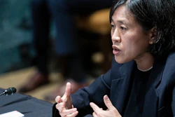 U.S. Trade Representative Katherine Tai during a Senate subcommittee hearing on Capitol Hill, April 28, 2021.