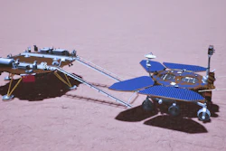 Artist's rendering of China's Zhurong rover on the surface of Mars, May 22, 2021.