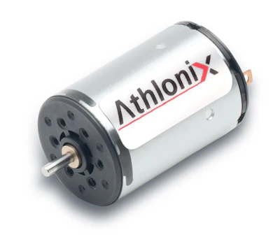 Portescap’s Athlonix DCP coreless brushed DC motor can be modified with additional sleeves to increase the stator’s diameter for better torque performance.