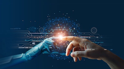 Ai, Machine Learning, Hands Of Robot And Human Touching On Big Data Network Connection Background, Science And Artificial Intelligence Technology, Innovation And Futuristic 1206796363 5000x2661 (1)