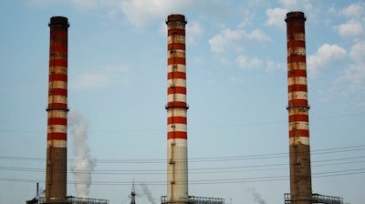 In this file picture taken on Aug. 17, 2012, a partial view of the ILVA steel plant is seen in Taranto, Italy. Brothers Fabio Riva and Nicola Riva, the former owner and managers of the Ilva steel plant in the southern city of Taranto, once Europe’s largest, were convicted of criminal association aimed at provoking an environmental disaster, poisoning the food supply and willful omissions of workplace safety measures. They were sentenced to 22 years and 20 years, respectively. Two other managers were also found guilty in the case and sentenced to more than two decades, among the 24 former managers convicted in the five-year trial.