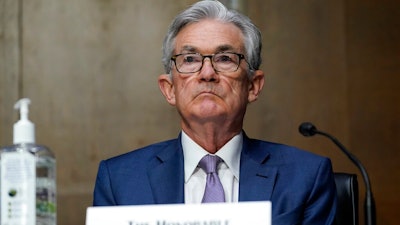 In this Dec. 1, 2020 file photo, Chairman of the Federal Reserve Jerome Powell appears before the Senate Banking Committee on Capitol Hill in Washington.