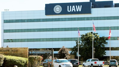 The UAW headquarters building in Detroit, also known as the 'Solidarity House.'