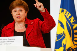 IMF Managing Director Kristalina Georgieva at the Financing of African Economies Summit, Paris, May 18, 2021.