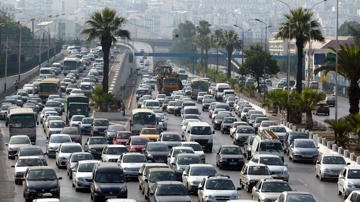 Traffic jam in Algiers, Algeria, Sept. 29, 2010.
