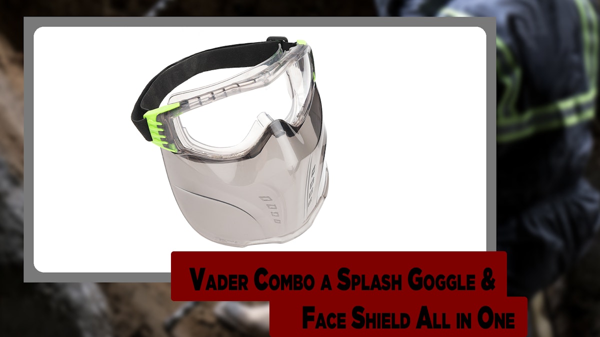Vader Combo a Splash Goggle & Face Shield AllinOne