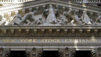 This June 16 photo shows the facade of the New York Stock Exchange.