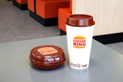 This photos provided by North America Public Relations shows a reusable packaging at a Burger King restaurant. Reusable packaging is about to become more common at groceries and restaurants worldwide. Loop, which collects and sanitizes reusable containers, said Wednesday, Sept. 22, 2021 it’s expanding after successful trials in France and Japan. Kroger and Walgreens in the U.S., and Tesco in the United Kingdom are among the groceries partnering with Loop. McDonald’s, Burger King and Tim Hortons have also signed on.