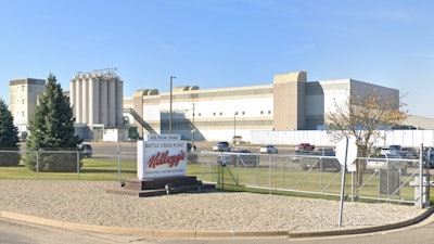 A Google Street view of Kellogg's Ready-To-Eat-Cereal Production Plant in Battle Creek, MI.