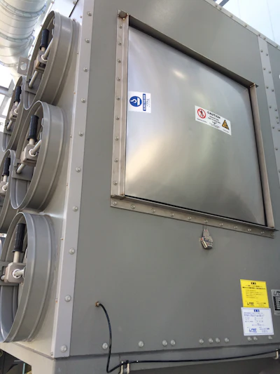 A single-section explosion vent from BS&B is more robust, lighter in weight, and largely eliminates the potential for build-up or contamination.