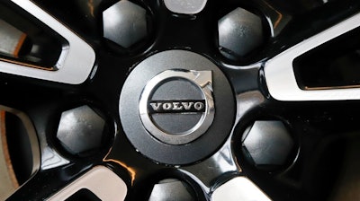 This is the Volvo logo on a wheel on a 2019 S90 T6 AWD Inscription automobile on display at the 2019 Pittsburgh International Auto Show in Pittsburgh Thursday, Feb. 14, 2019. Volvo is recalling nearly 260,000 older cars in the U.S. because the front driver’s air bag can explode and send shrapnel into the cabin. The recall is in addition to one from November of 2020, which was done after an unidentified U.S. driver was killed.