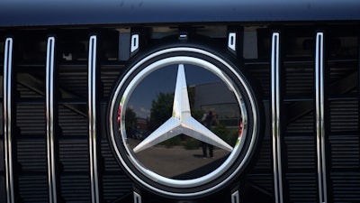 Mercedes-Benz vehicle at a dealership in Littleton, Colo., July 25, 2021.
