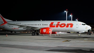 A Lion Air Boeing 737 Max 8 on the tarmac at Ngurah Rai International Airport, Bali, Indonesia, April 13, 2019.