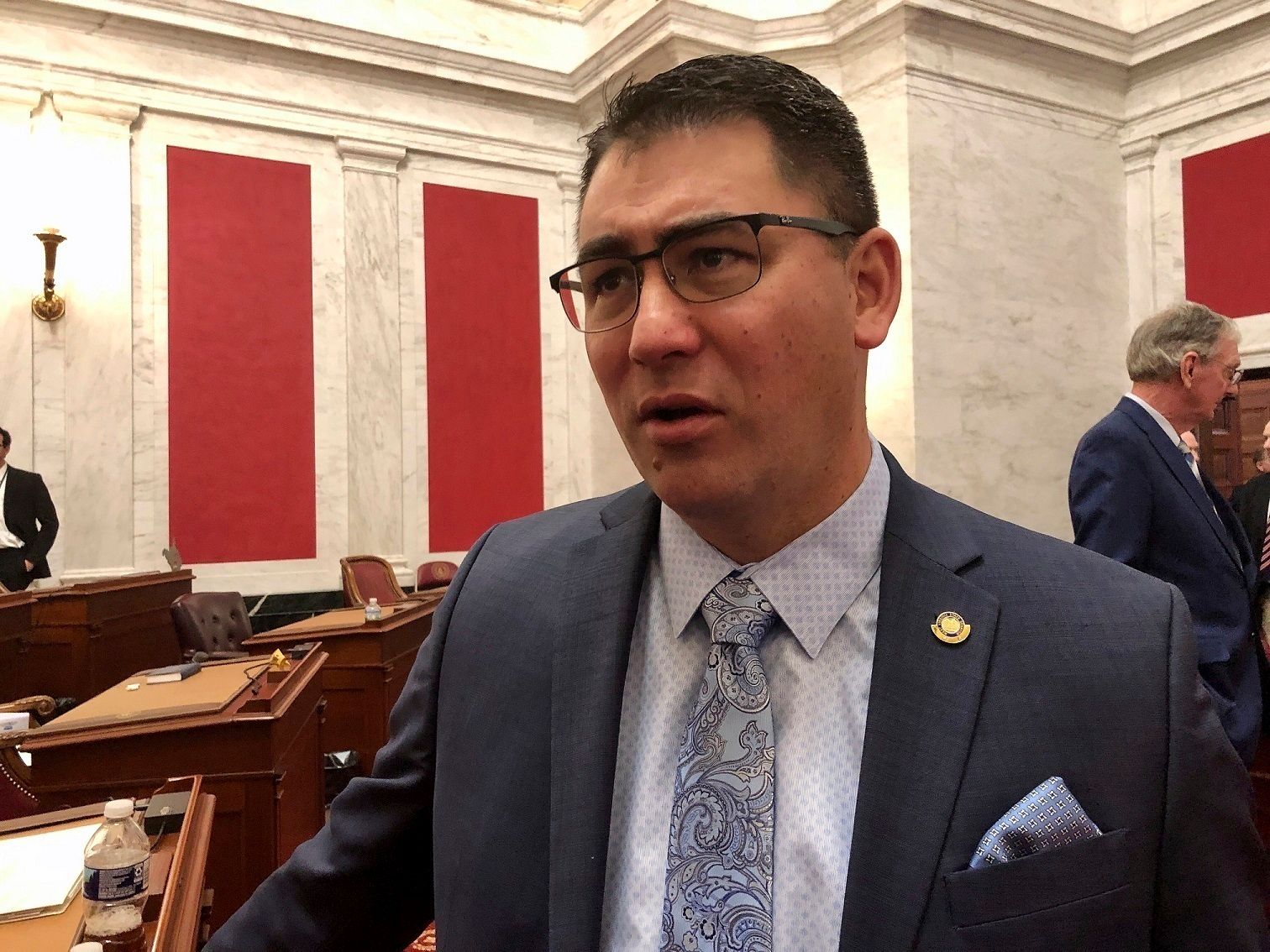 West Virginia Senate Majority Leader Tom Takubo, R-Kanawha County, before the start of the 2020 legislative session, Charleston, Jan. 8, 2020.