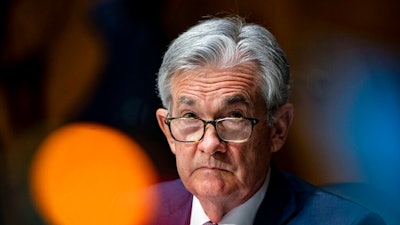 Federal Reserve Chairman Jerome Powell speaks during a Senate Banking Committee hearing on Capitol Hill in Washington, Tuesday, Nov. 30, 2021. High inflation is taking a toll on American families, Powell acknowledged in remarks to be delivered at a congressional hearing on Tuesday, Jan. 11, 2022, where he is sure to face tough questions on the subject.