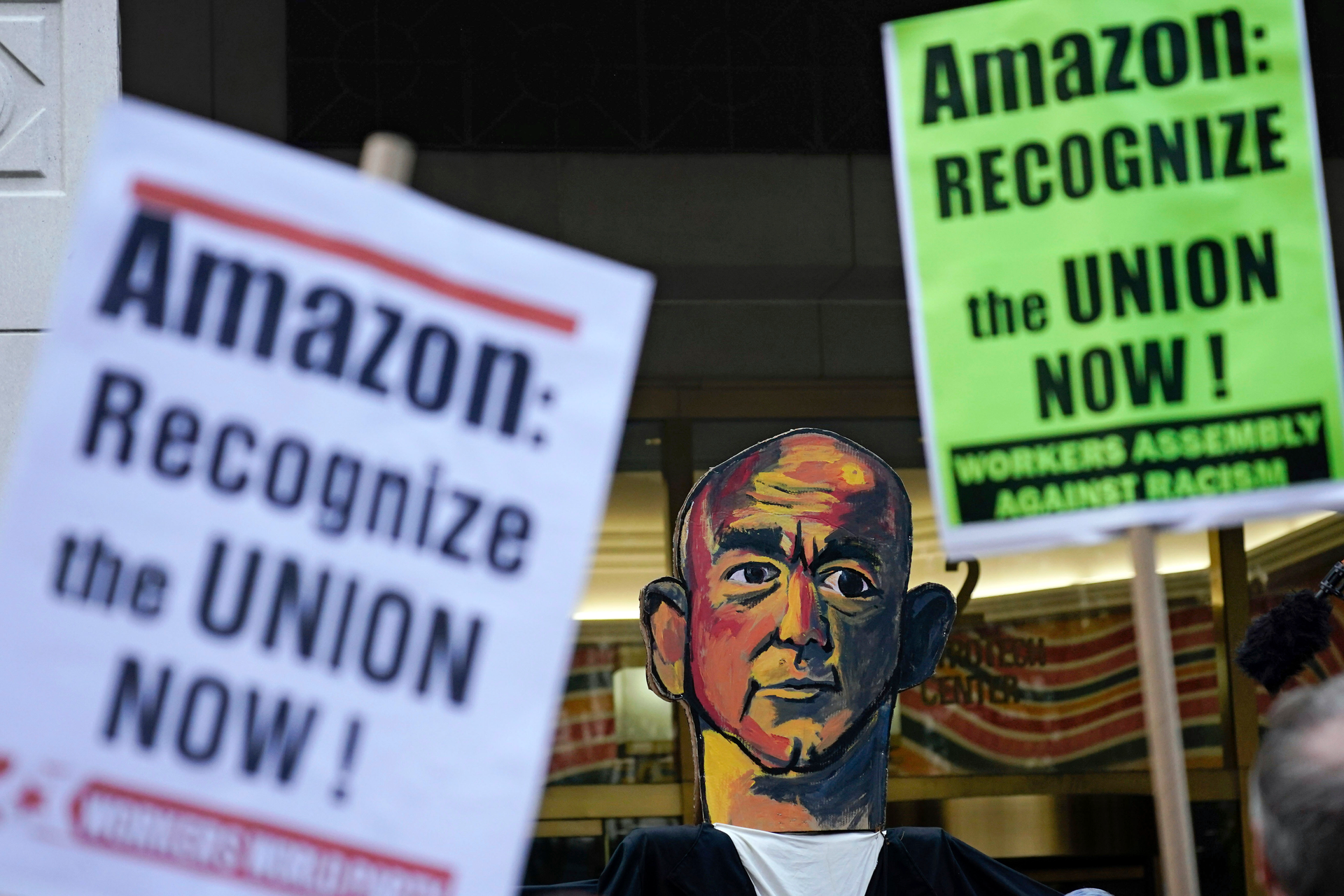 Federal labor officials say Amazon workers have lined up enough support to vote on whether to unionize a New York City warehouse.