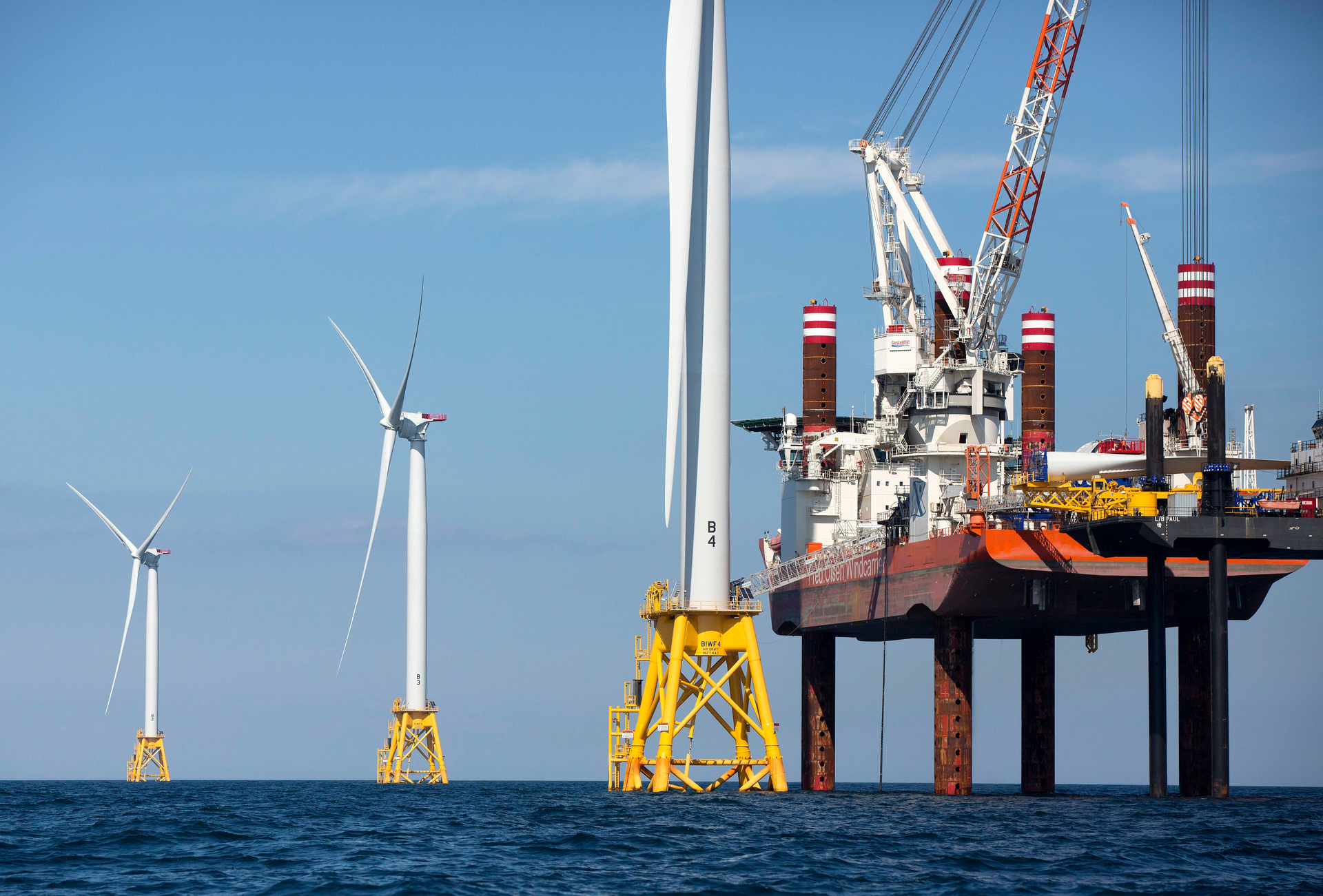 The U.S. had seven operating offshore wind turbines with 42 megawatts of capacity in 2021. The Biden administration’s goal is 30,000 megawatts by 2030.