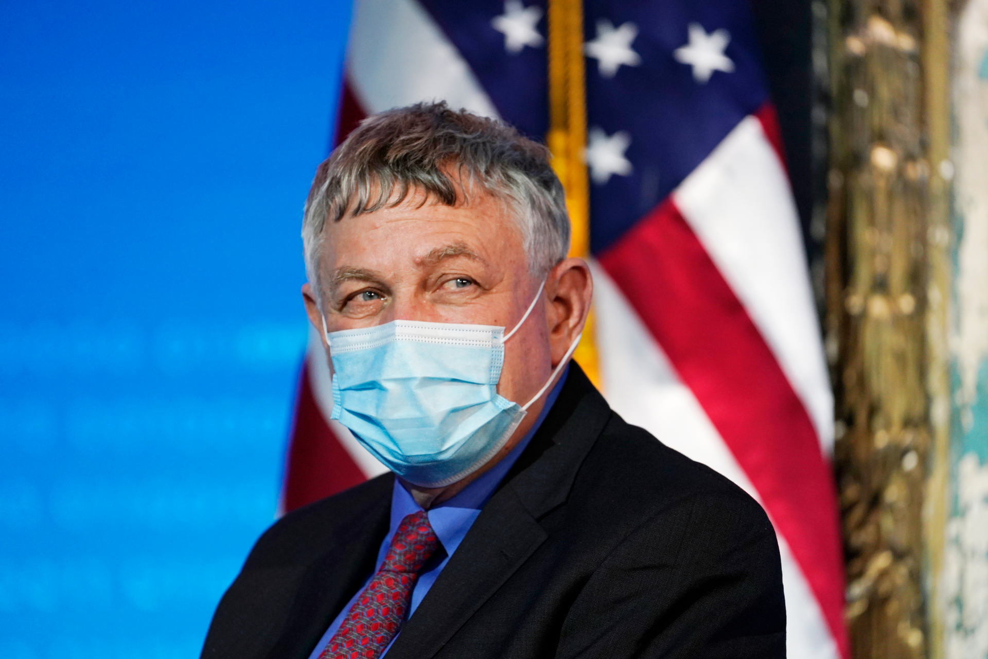 Dr. Eric Lander during an event at The Queen theater, Wilmington, Del., Jan. 16, 2021.