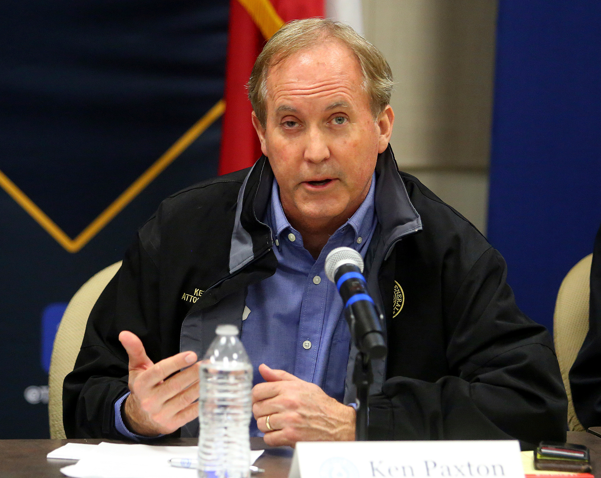 Texas Attorney General Ken Paxton at a press conference in Weslaco, Texas, Jan. 27, 2022.