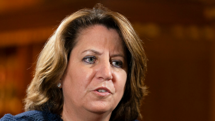 Deputy Attorney General Lisa Monaco speaks to The Associated Press during an interview at the Department of Justice in Washington, Nov. 2, 2021. The Justice Department says four Russian government officials have been charged in hacks that targeted the global energy industry and thousands of computers around the world between 2012 and 2018. “Russian state-sponsored hackers pose a serious and persistent threat to critical infrastructure both in the United States and around the world,” Monaco said in a statement.