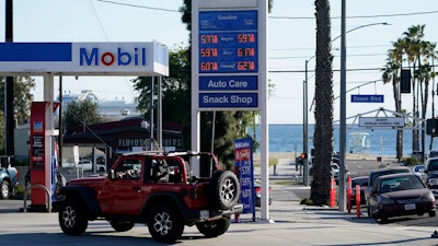 Gas station in Long Beach, Calif., March 11, 2022.