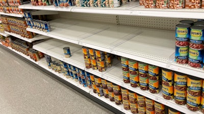 Racks in a Target store in Sheridan, Colo., March 15, 2022.