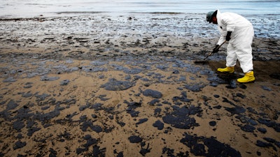 A bid by ExxonMobil to restart offshore oil wells shut down in 2015 after a pipeline leak caused the worst coastal spill in 25 years was rejected Tuesday, March 8, 2022, amid lingering environmental concerns.