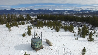 Cloud seeding equipment near Winter Park in Colorado.