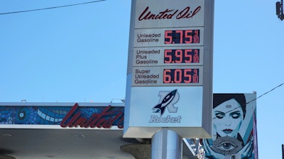 Nationwide, the highest average price for regular-grade gas is in Los Angeles, at $5.99 per gallon. The lowest average is in Tulsa, Okla., at $3.70 per gallon.