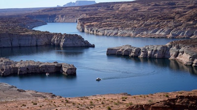 The elevation of Lake Powell fell below 3,525 feet (1,075 meters), a record low that surpasses a critical threshold at which officials have long warned signals their ability to general hydropower is in jeopardy.