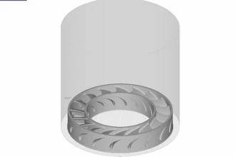 Flow 3.0 can process models of parts that are larger to support the Sapphire XC's increased build volume. The impeller above is approximately 600mm in diameter.
