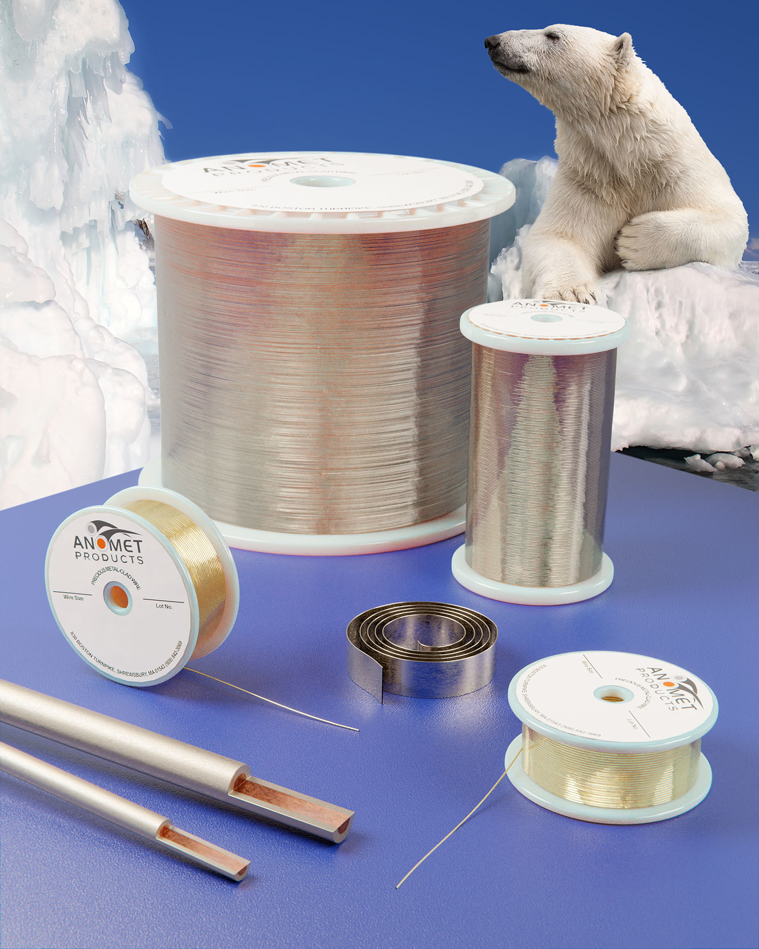 Anomet Composite Clad Metal Wire combines up to three metals or alloys.