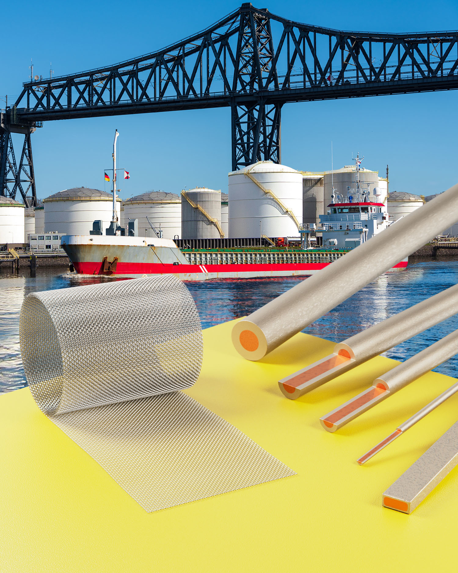 Anomet Platinum Clad Anodes feature a full metallurgical bond of platinum or niobium over a copper core.
