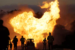 A fire roars through a neighborhood in San Bruno, Calif., Sept. 9, 2010.