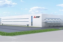 Representation of Mitsubishi Electric Nagoya Work’s new factory in Owariasahi City (CG illustration)