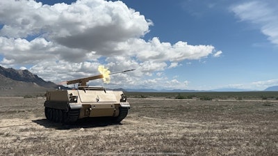 APKWS rocket fire from BAE Systems' Robotic Technology Demonstrator.