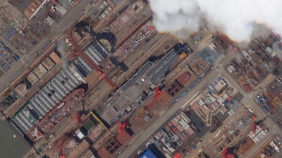 China’s most advanced aircraft carrier to date appears to be nearing completion, satellite photos analyzed by The Associated Press showed Friday, June 3, as experts suggested the vessel could be launched soon.