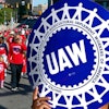 United Auto Workers members walk in the Labor Day parade in Detroit, Sept. 2, 2019. The United Auto Workers union is increasing the strike pay it offers workers who walk off the job for the second time this year in 2022, following a spate of strikes amid the ongoing worker shortages nationwide.