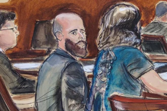 A jury reached the guilty verdict against Joshua Schulte on Wednesday, July 13, 2022 in federal court in Manhattan.