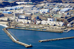 This aerial photo shows Fukushima Daiichi nuclear power plant in Okuma town, Fukushima prefecture, north of Tokyo, on Feb. 13, 2021. The construction of facilities needed for a planned release of treated radioactive wastewater into the sea next year from the damaged Fukushima nuclear power plant began Thursday, Aug. 4 ,2022, despite opposition from the local fishing community.