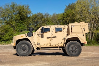 The Oshkosh eJLTV was unveiled in January 2022 as the first-ever silent drive hybrid eJLTV.