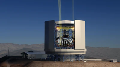 The Giant Magellan Telescope as it will look after construction on Cerro Las Campanas in Chile.