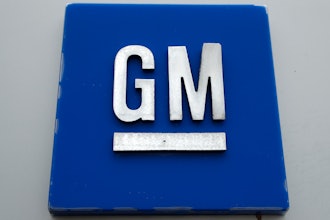 A General Motors logo is displayed outside the General Motors Detroit-Hamtramck Assembly plant on Jan. 27, 2020, in Hamtramck, Mich. General Motors said Wednesday, Aug. 31, 2022, that a new electric vehicle battery plant built in Ohio has started producing cells, which could help customers get federal tax credits.