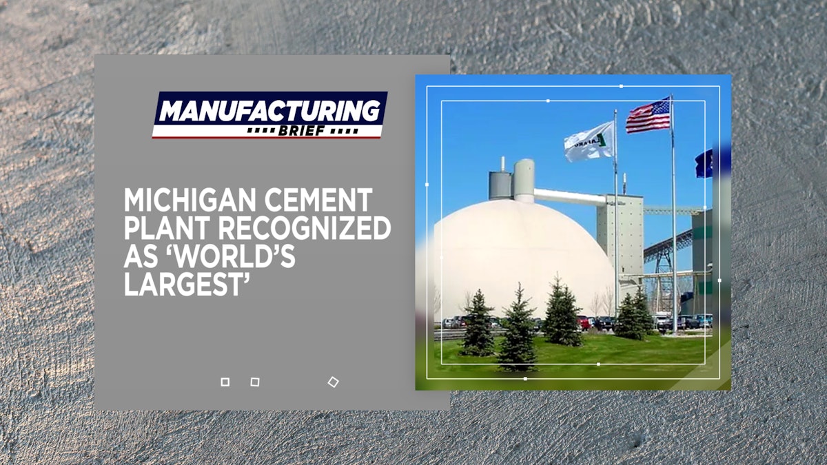 Michigan Cement Plant Recognized as ‘World’s Largest’