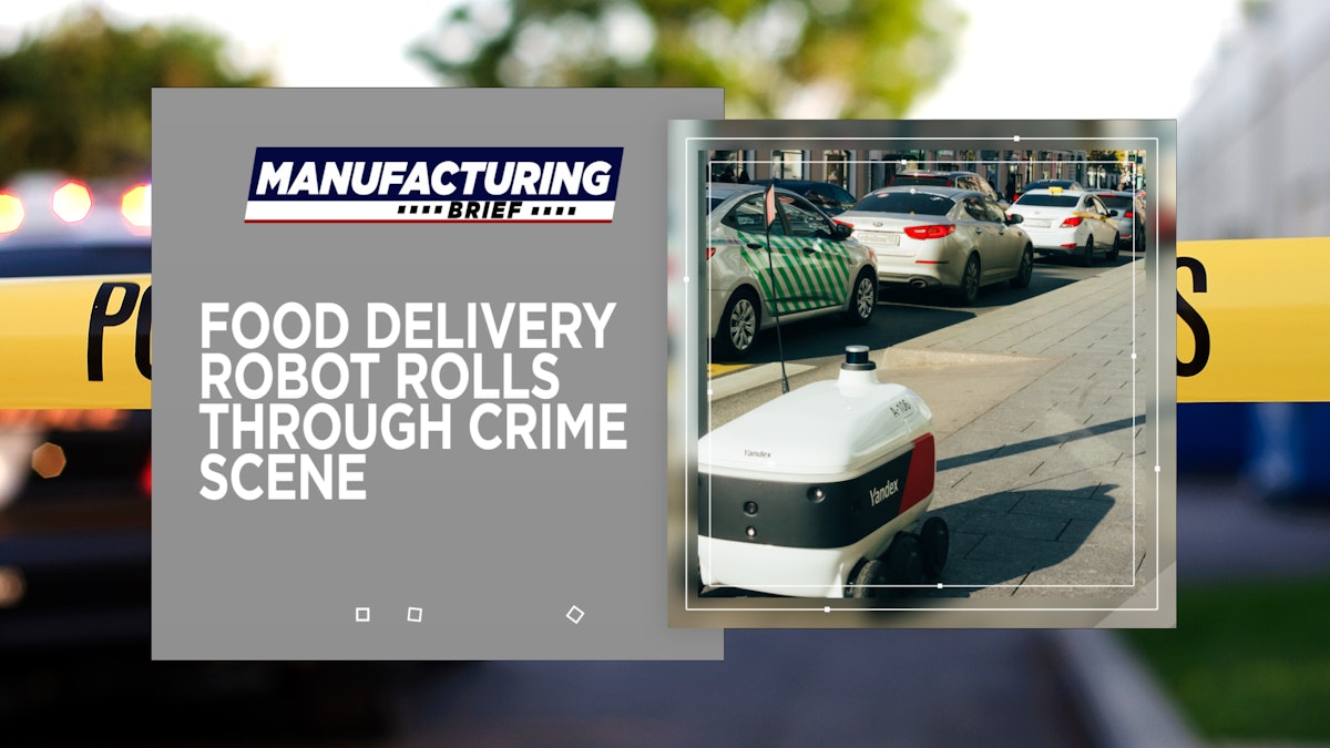 Food Delivery Robot Rolls Through Crime Scene