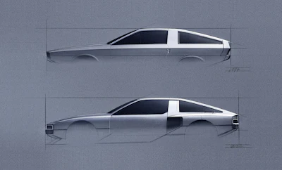 Large 53168 Hyundai Motorand Legendary Designer Giorgetto Giugiaro Collaborateto Rebuild Original1974 Pony Coupe Concept