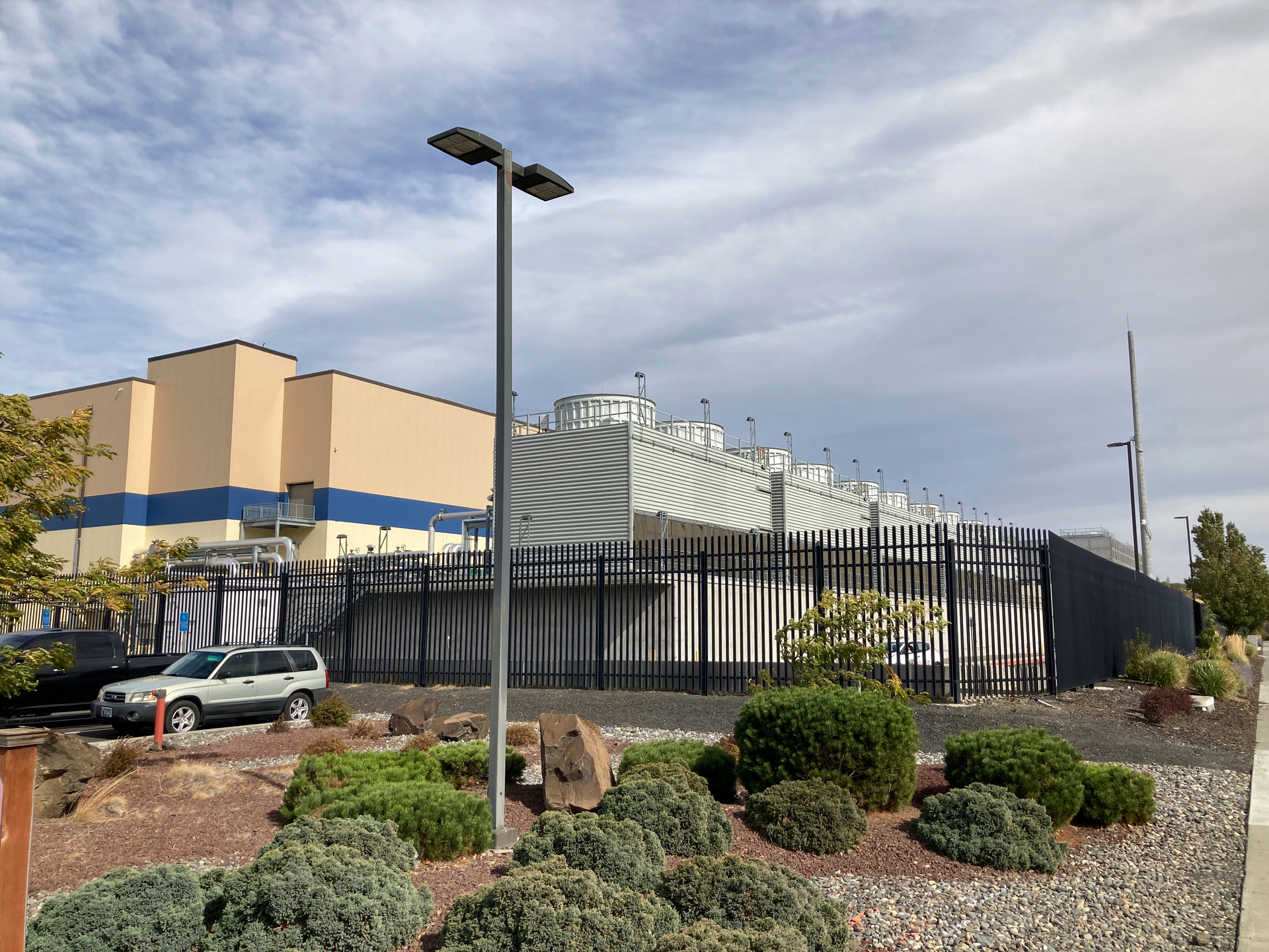The exterior of a Google data center is pictured in The Dalles, Ore., on Oct. 5, 2021.