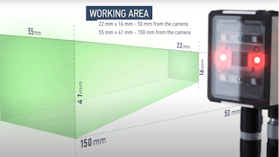 Figure 1: AutomationDirect offers Datalogic Smart-VS industrial vision sensors, which are compact yet incorporate a generous working area, and feature onboard processing and easy setup so users can configure them for all types of machine and automation applications.